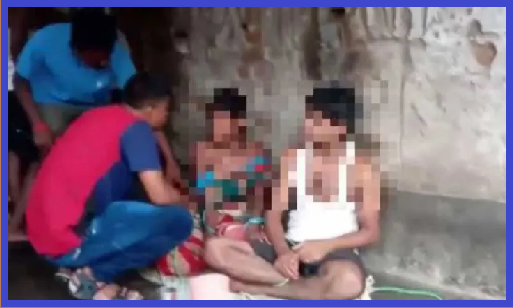 Dumka Crime News: Villagers stripped the woman and her lover in the whole village on charges of illicit relationship, FIR registered against 4 named and 40-50 unknowns