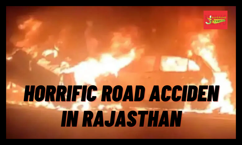 Horrific road acciden in Rajasthan