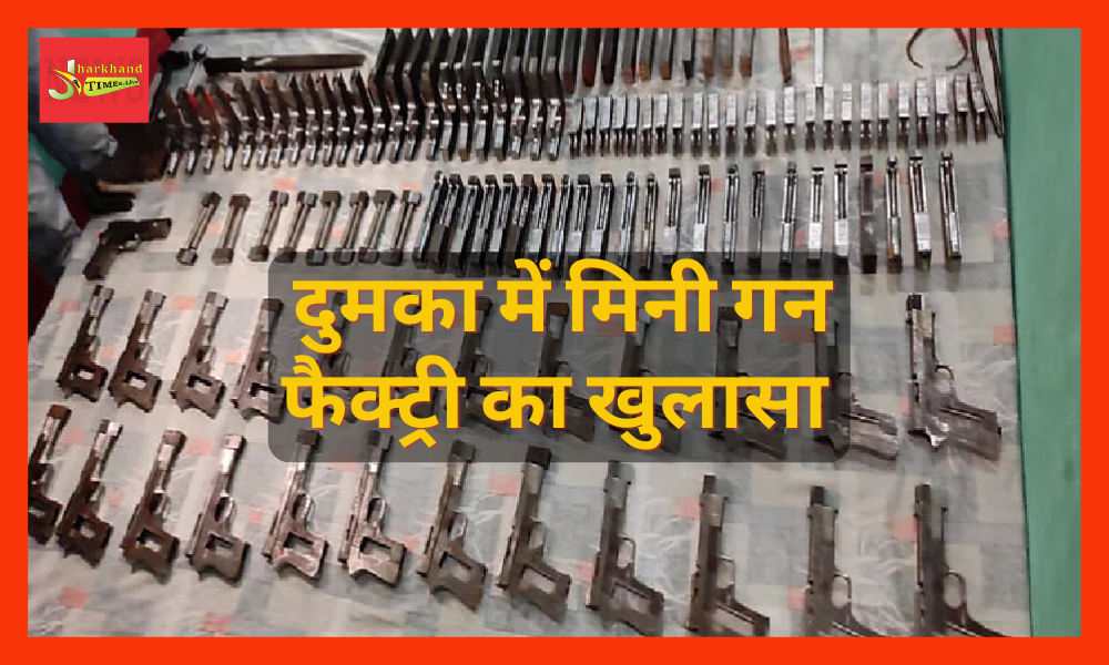 Mini gun factory exposed in Dumka, huge amount of weapons recovered