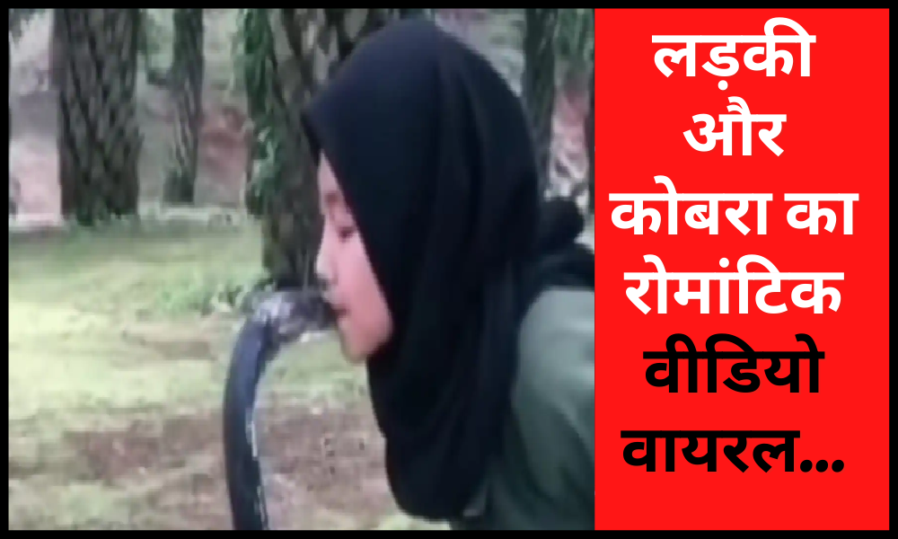 girl and cobra romantic video viral