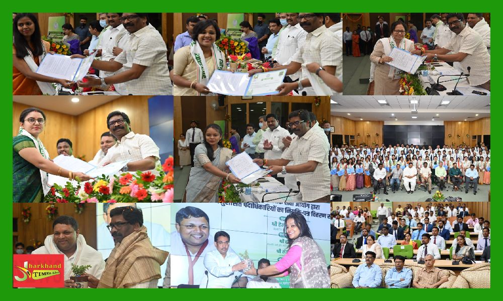 CM Soren handed over appointment letters to 129 officers in the Agriculture Department