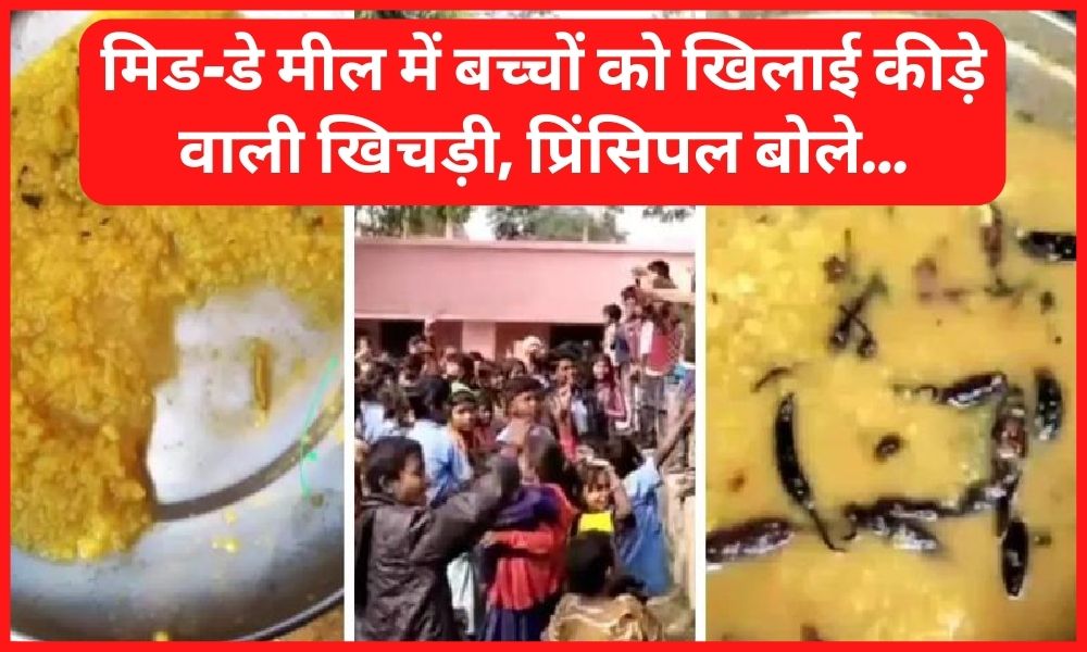 Bhagalpur children were fed khichdi with worms in the mid-day meal, the principal said- 'It is basmati rice'