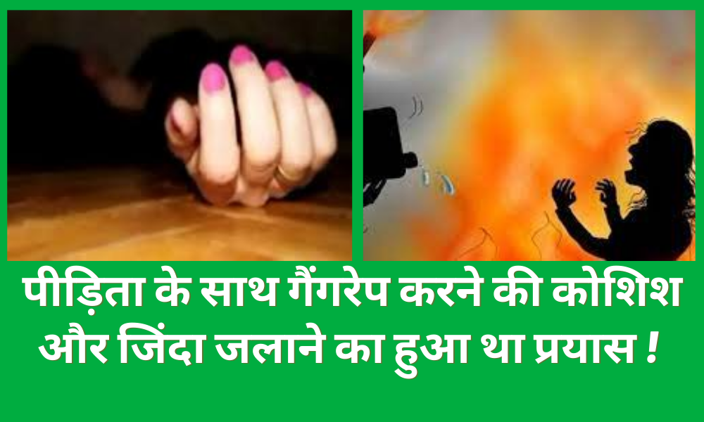 There was an attempt to gangrape the victim and burn her alive.